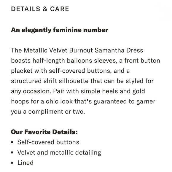 Pomander Place+Tuckernuck Black Metallic Velvet Samantha Dress | XL | NWT - Picture 9 of 12